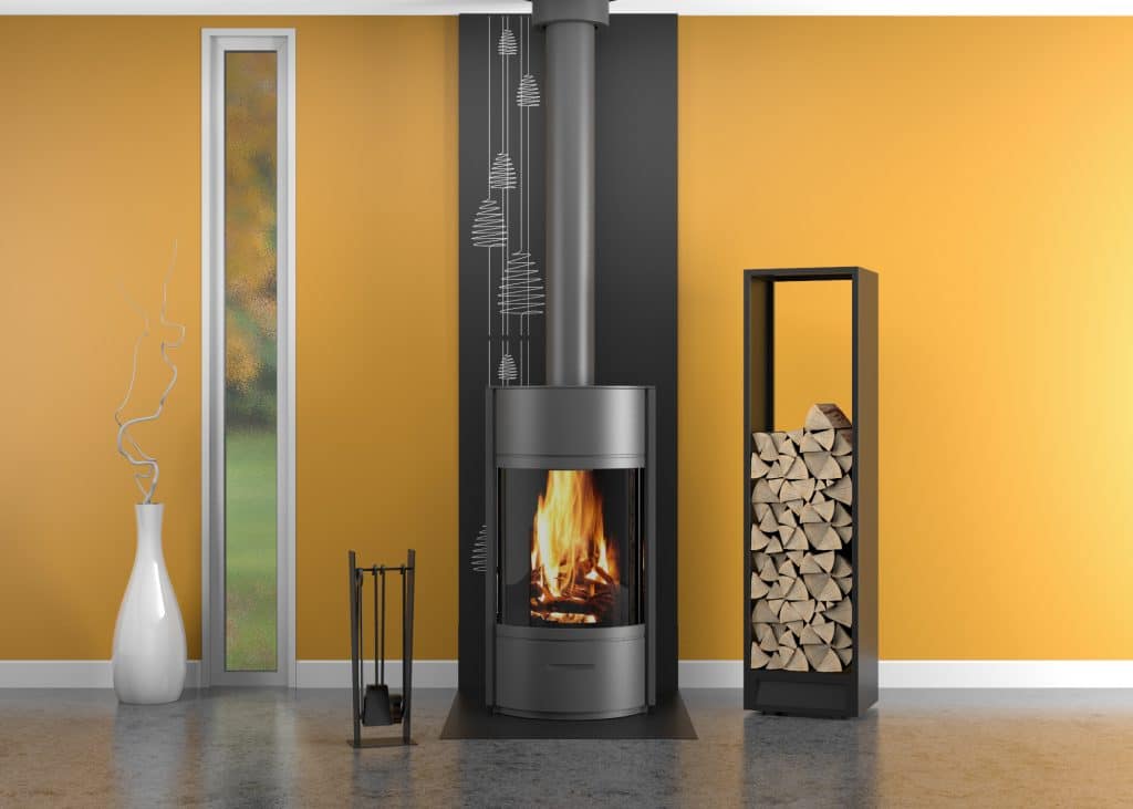 Une Protection Murale : Le Revêtement Idéal Derrière Un Poêle